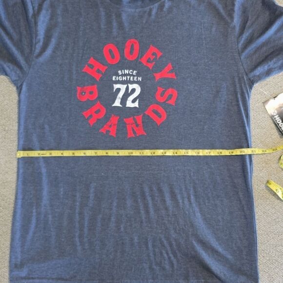 Hooey Heather Blue Crew Neck Short Sleeve T-Shirt - Size Large - Picture 5 of 9